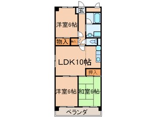 フロ－ラルハイツ澤田の物件間取画像